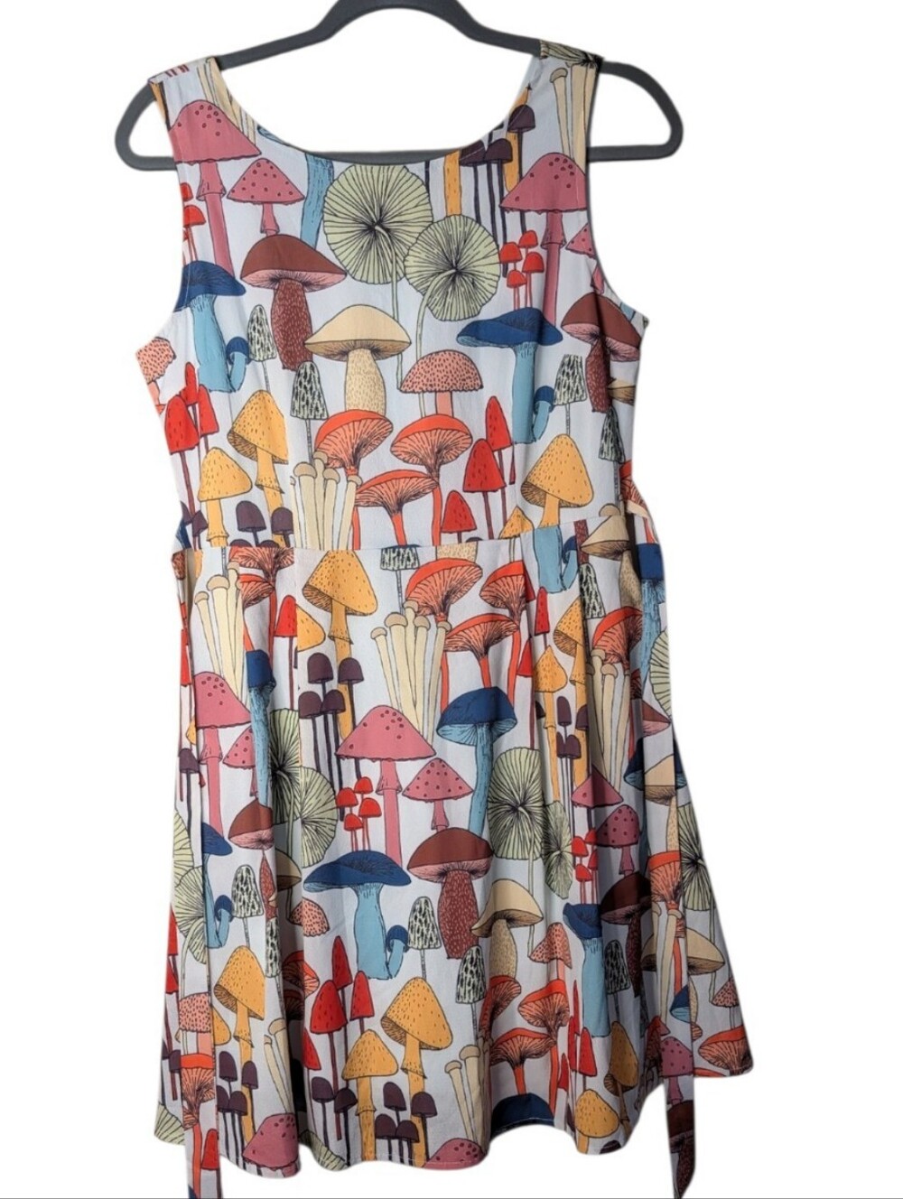 L.A. Soul Mushroom Print Skater Dress size small Whimsigoth Fungi Print Mini